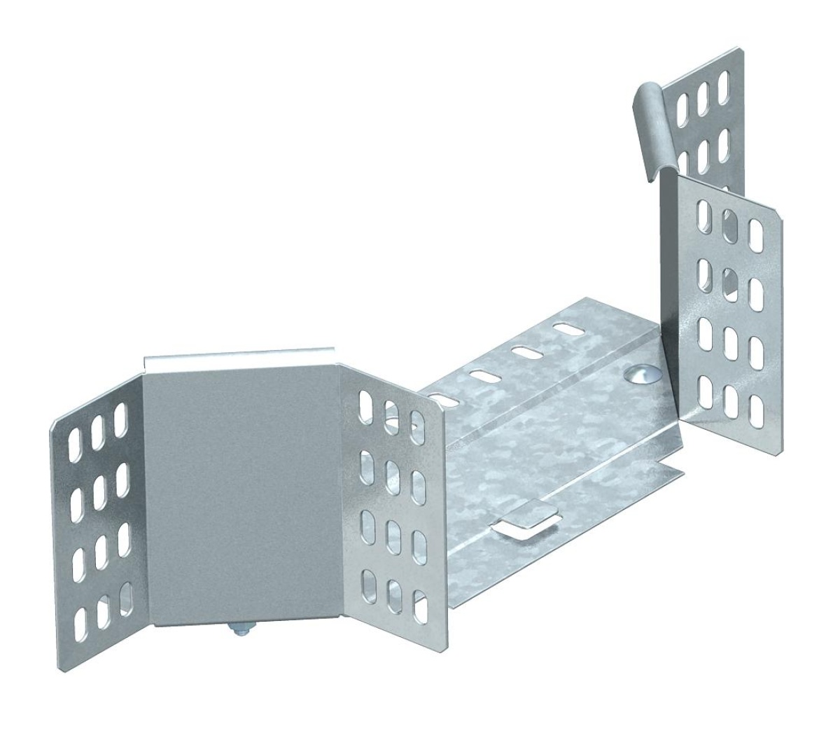 Add-on tee with 2 angle connectors 110x200 Aço Galvanizado por imersão a quente após maquinação 85µm zinco