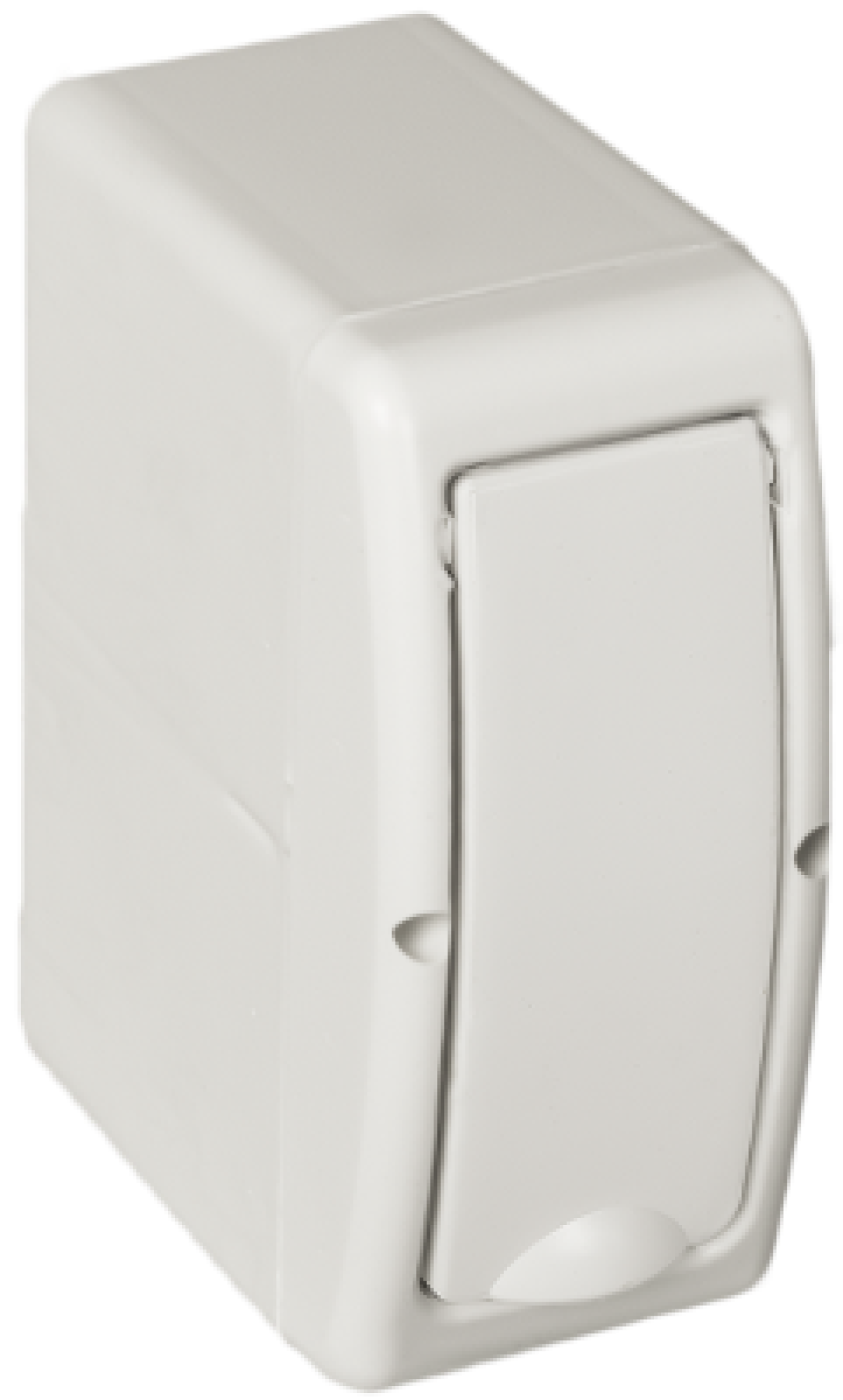 Surface distribution board, 2 modules.