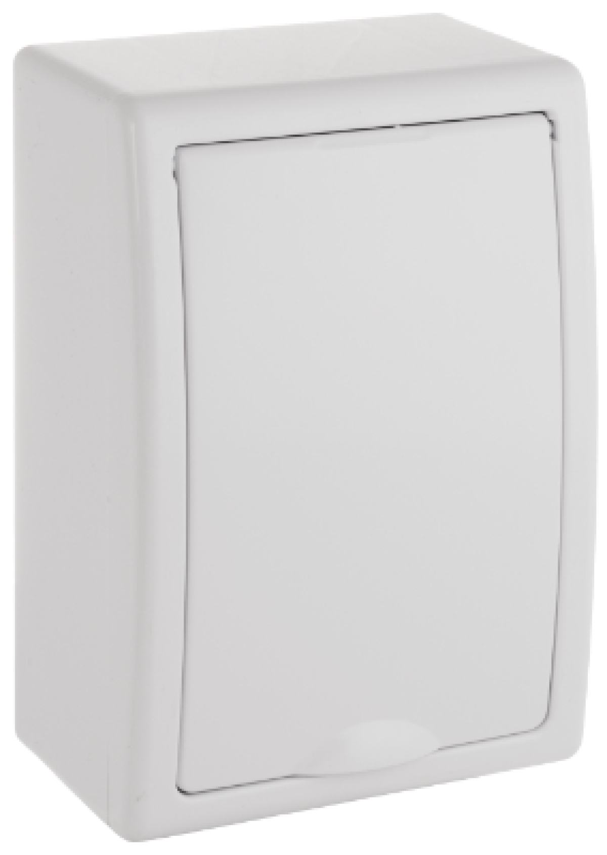 Surface distribution board, 4 modules.