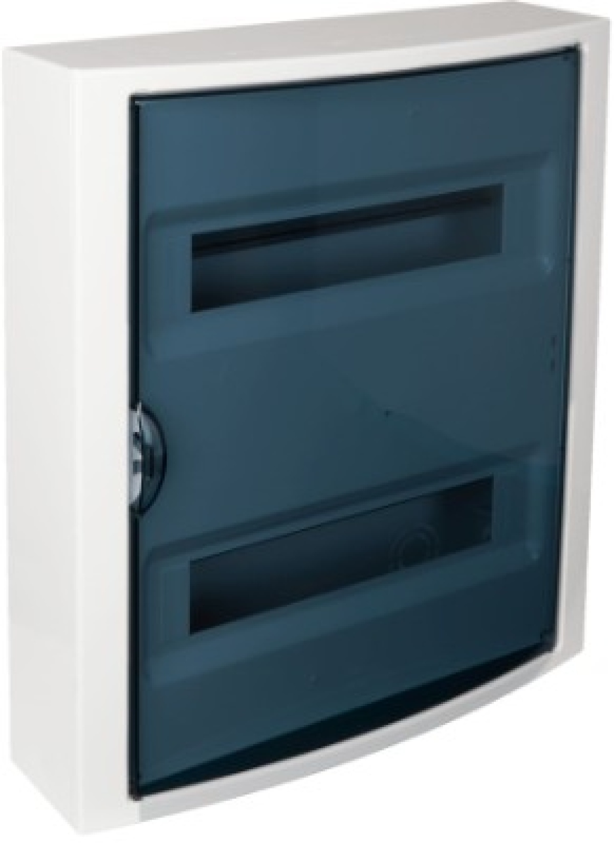 Surface distribution board, 28 modules. Fume door.