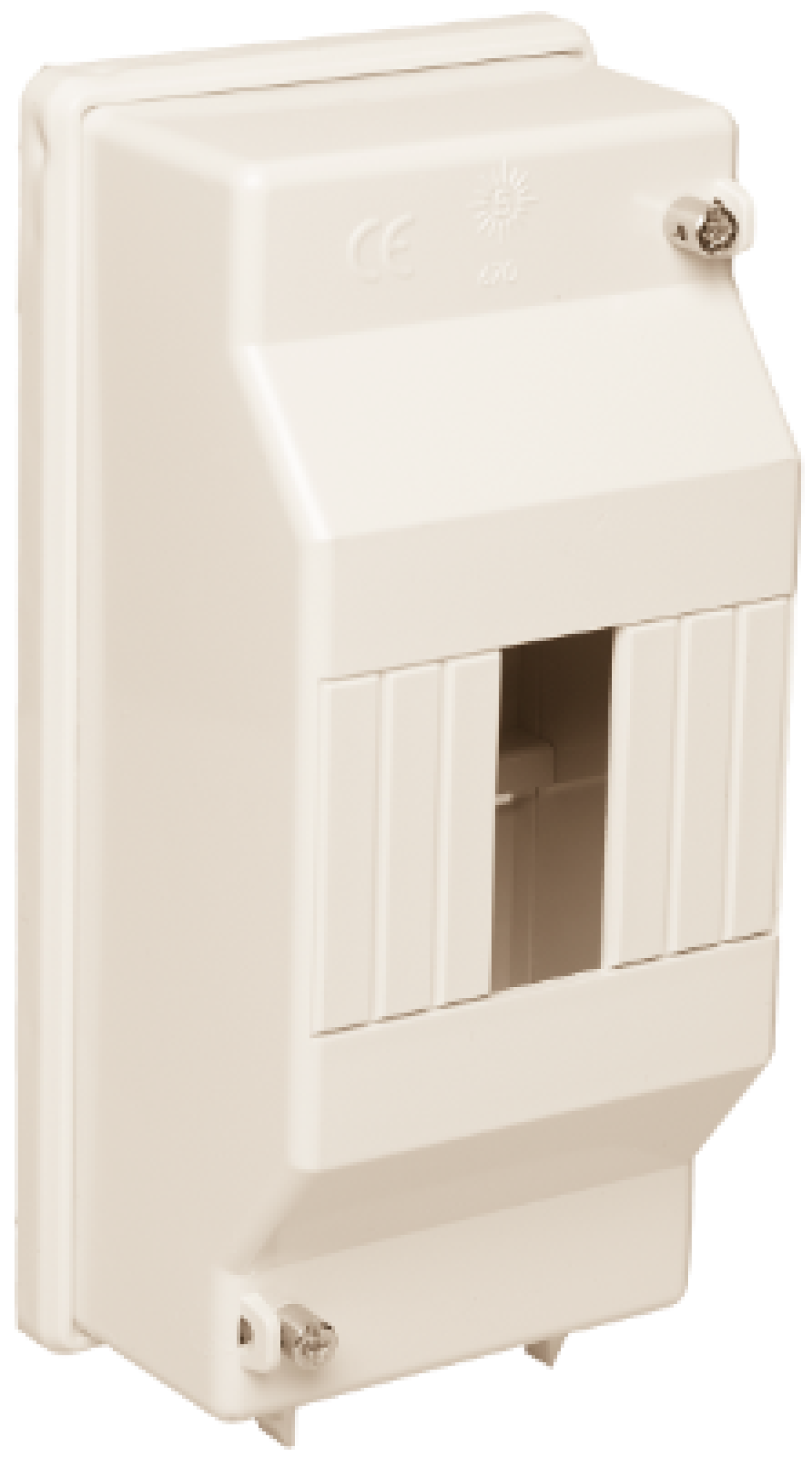 Surface distribution board, 4 modules. 670