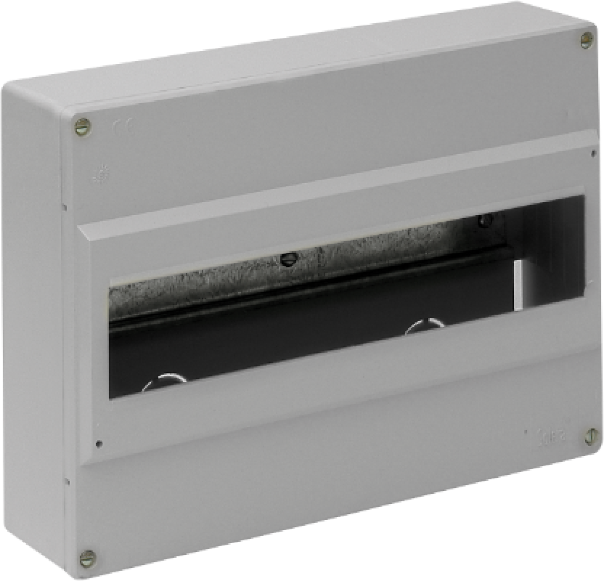 Surface distribution board, 14 modules.
