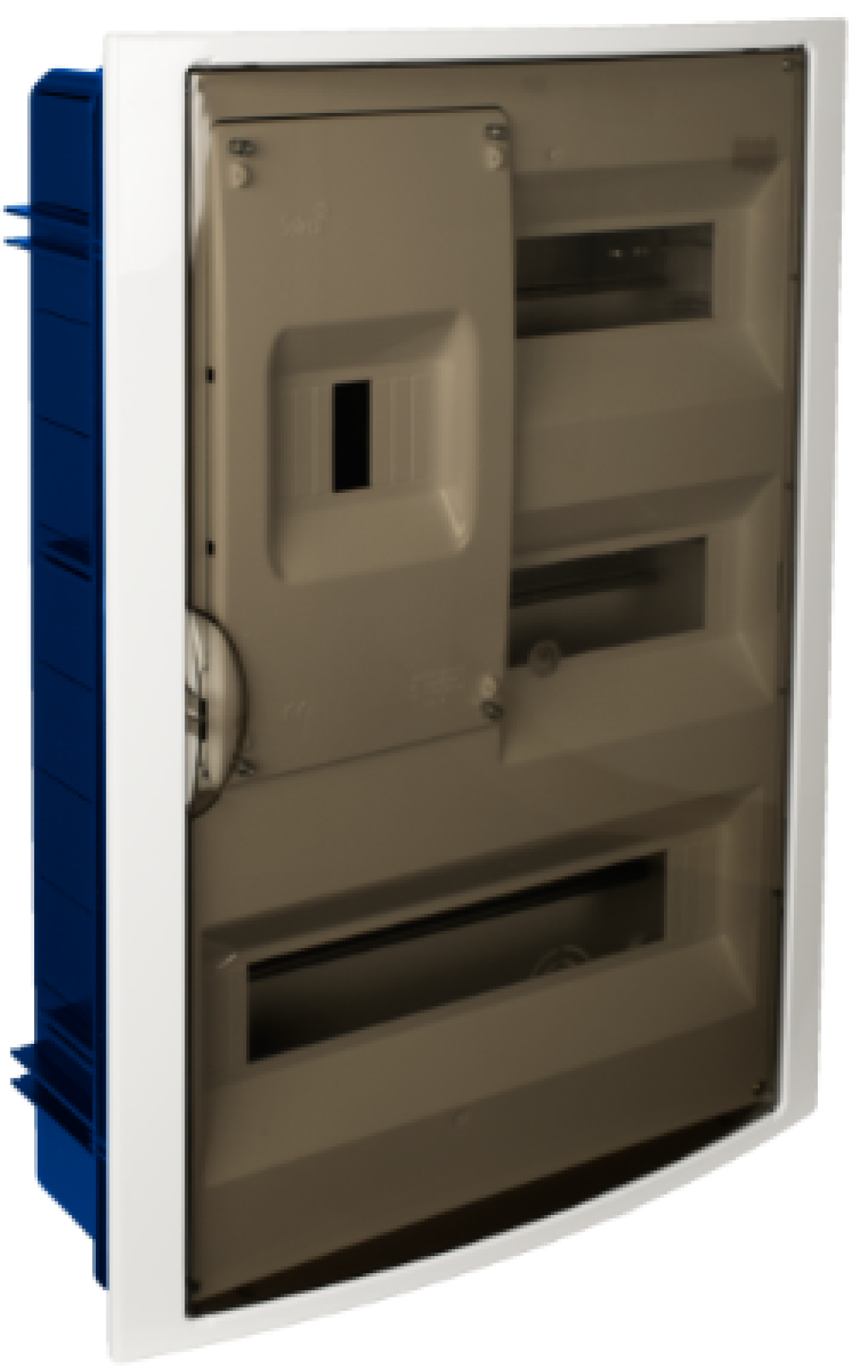 Flush distribution box in hollow partition of 30 modules + 4 sealables.