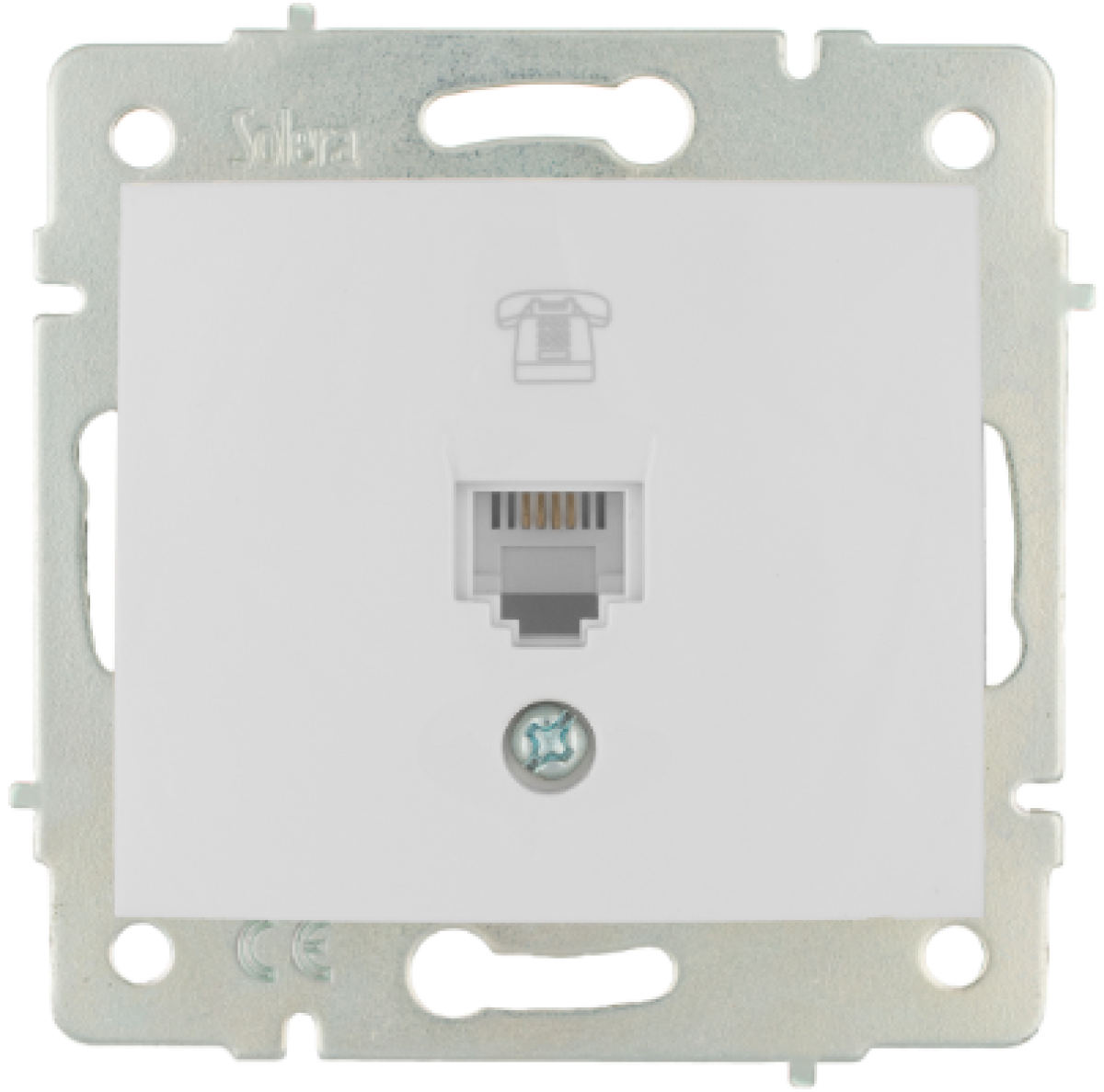 Tomada de telefone Solera RJ11.