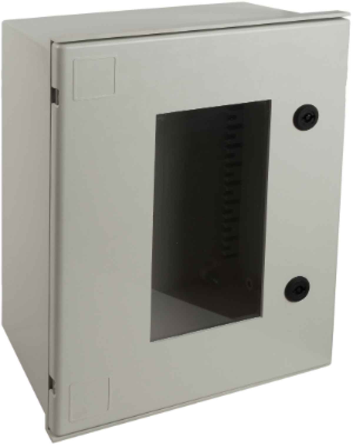 Waterproof polyester enclosure. Transparent door. Empty, dimensions 400x500x200