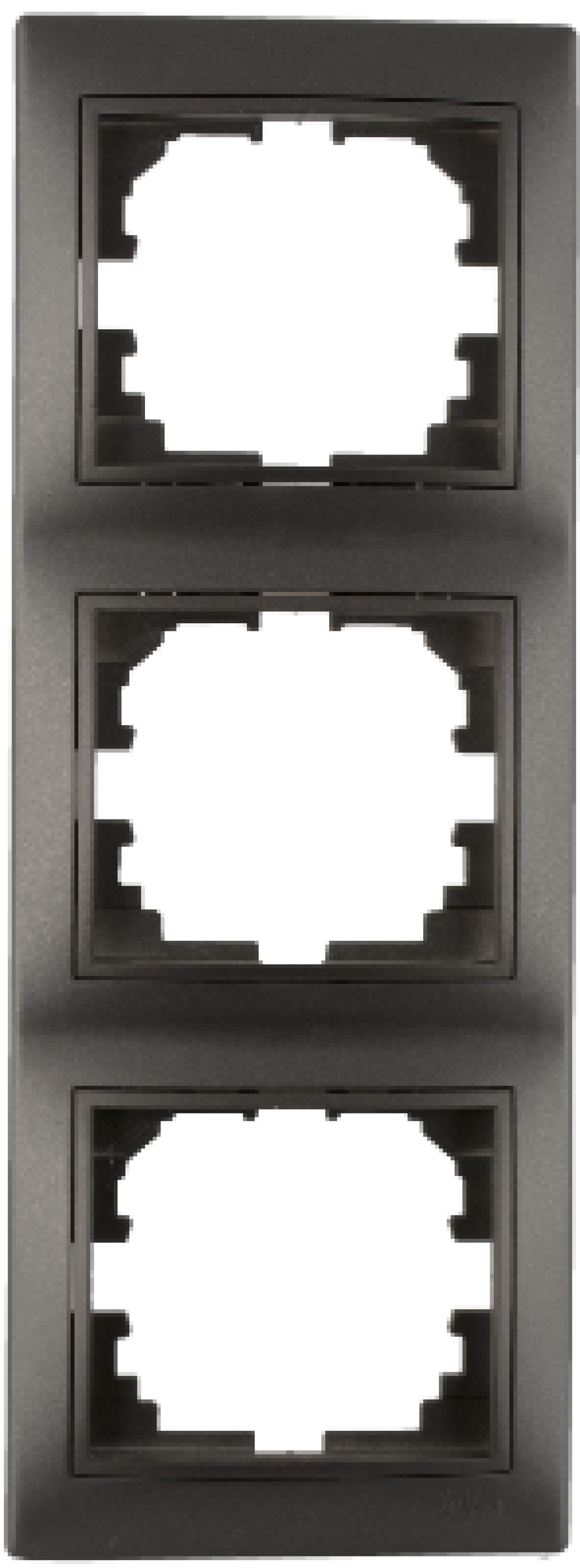 Quadro vertical para 3 elementos. Grafite