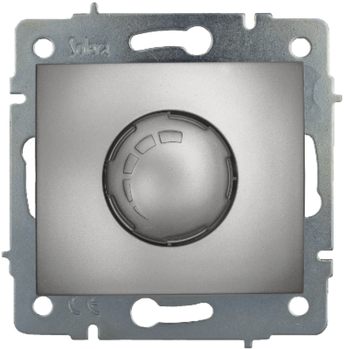 Regulador LED.  Para encastrar. Prata.