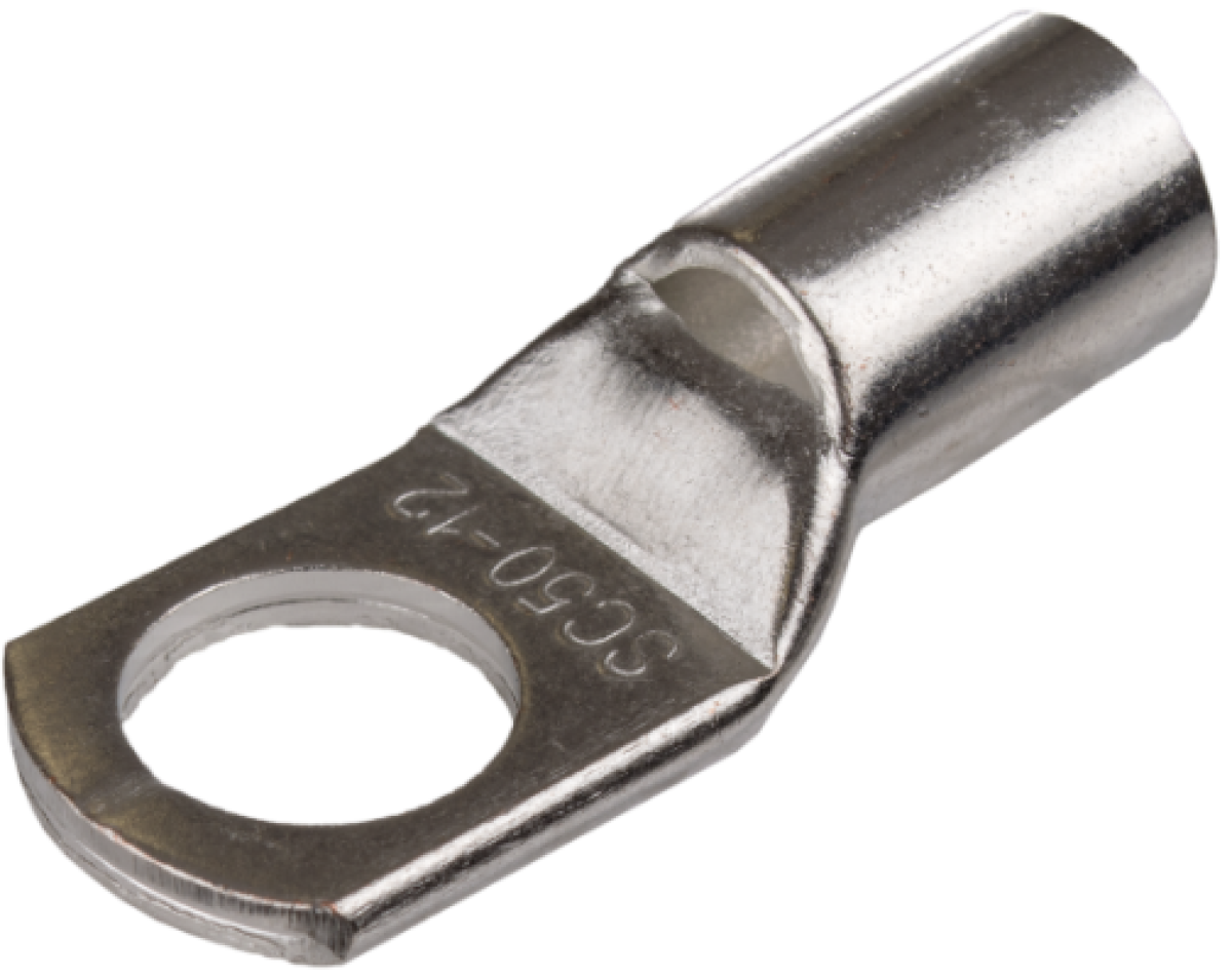 Terminais Spade. Para secções de 50 mm² e M12.