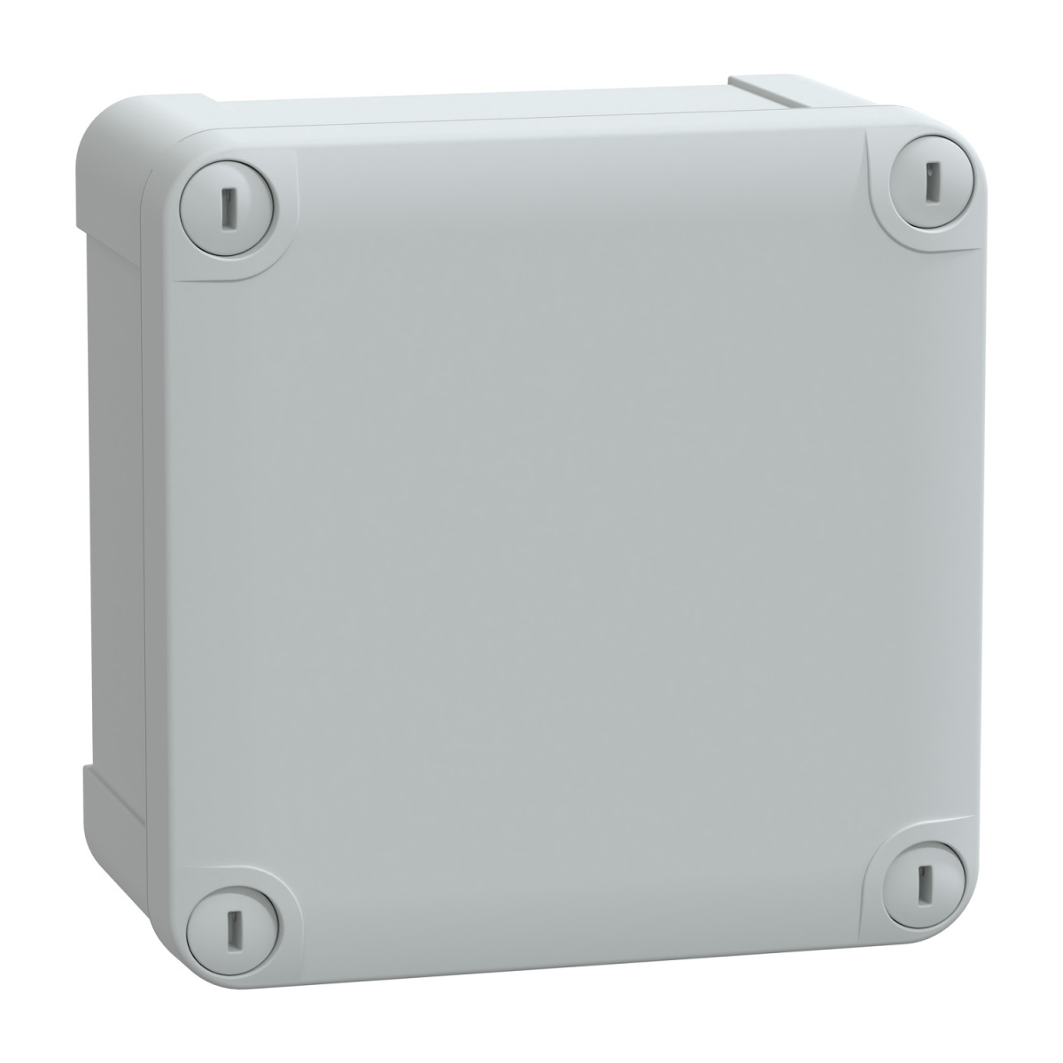 ABS box IP66 IK07 RAL7035 Int.H105W105D55 Ext.H116W116D62 Opaque cover H10