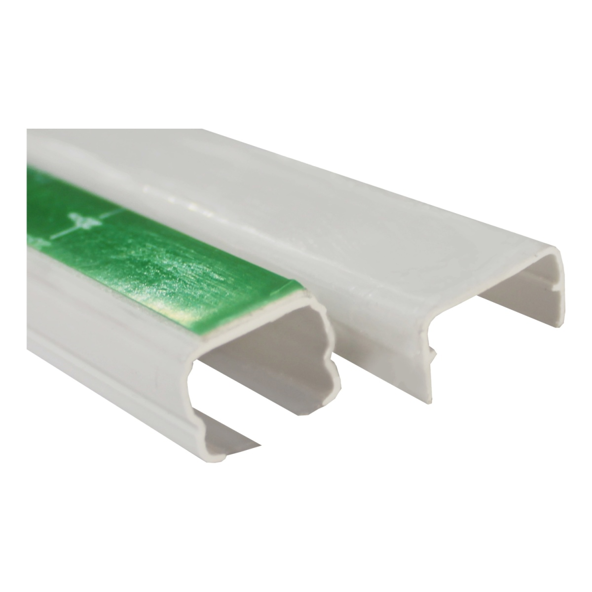 Dexson - mini calha - 20x12 mm - 1 compartimento - adesivo - PVC - branco