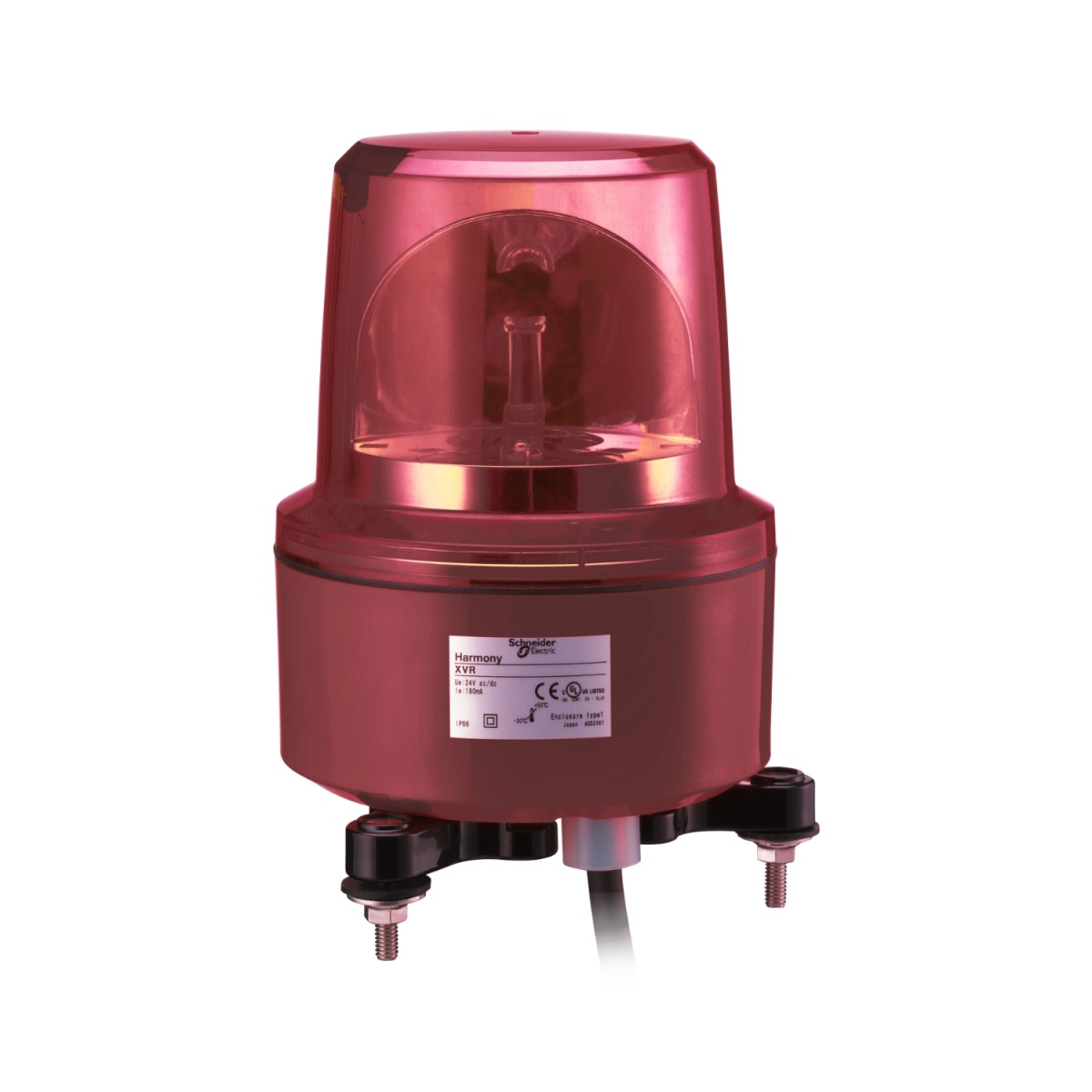 130mm baliza giratoria  vermelha 230vac ip67