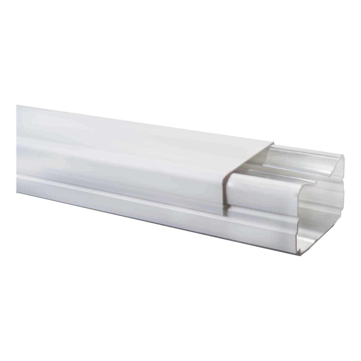 Dexson - calha - 60x40 mm - 1 compartimento - s adesivo - PVC - branco