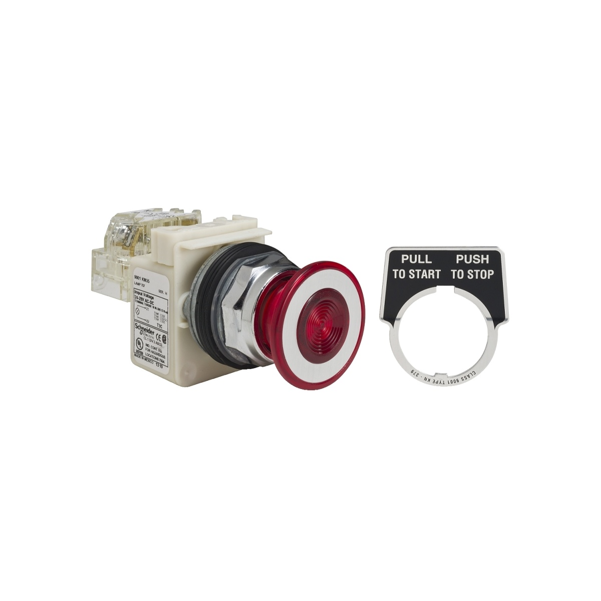 PUSH BUTTON 600VAC 10A 30MM T-K