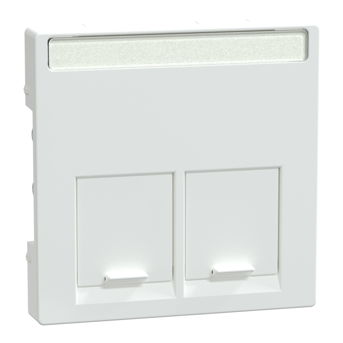 Centro System M, para 2 tomadas de dados, branco ativo