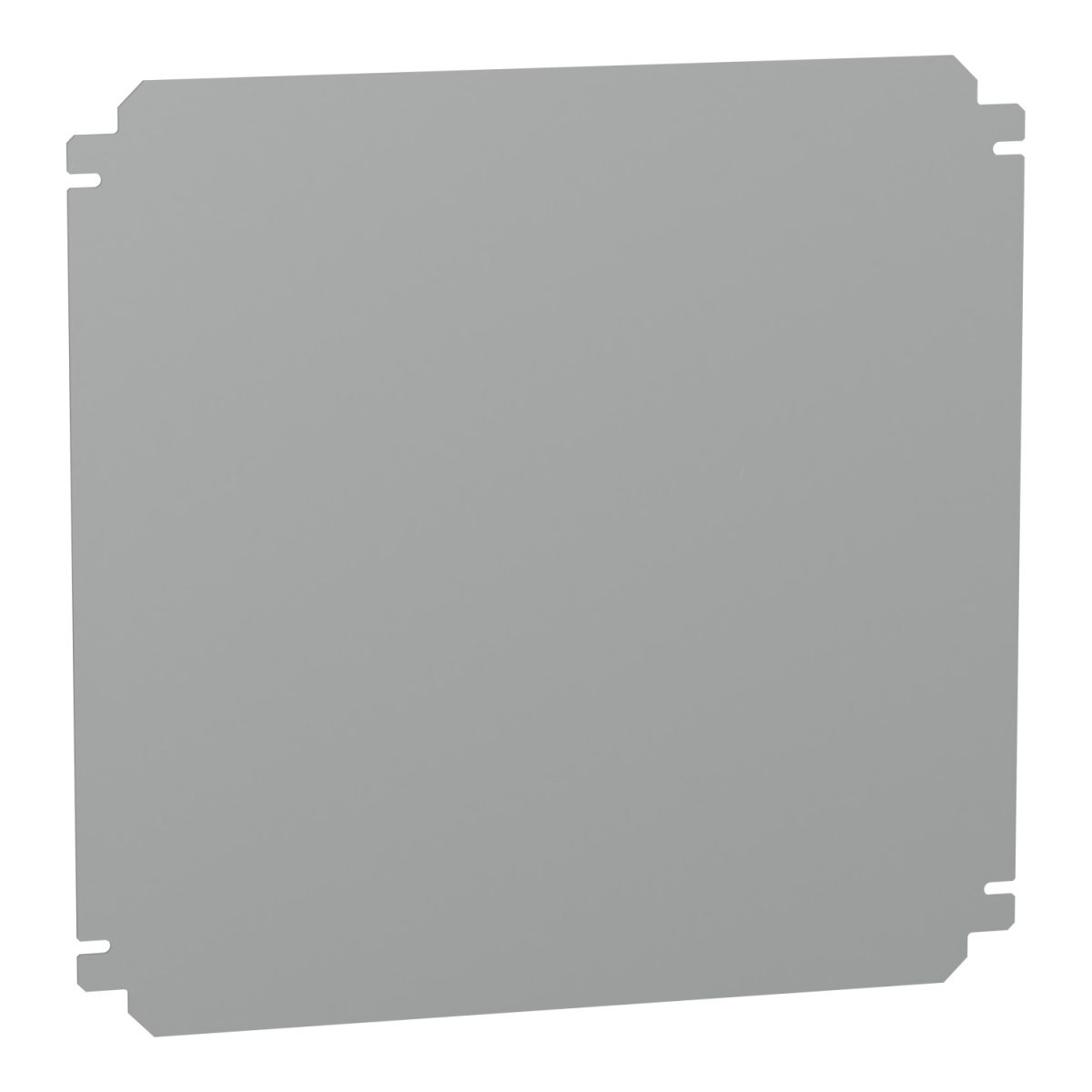 Plain mounting plate H400xW400mm made of galvanised sheet steel