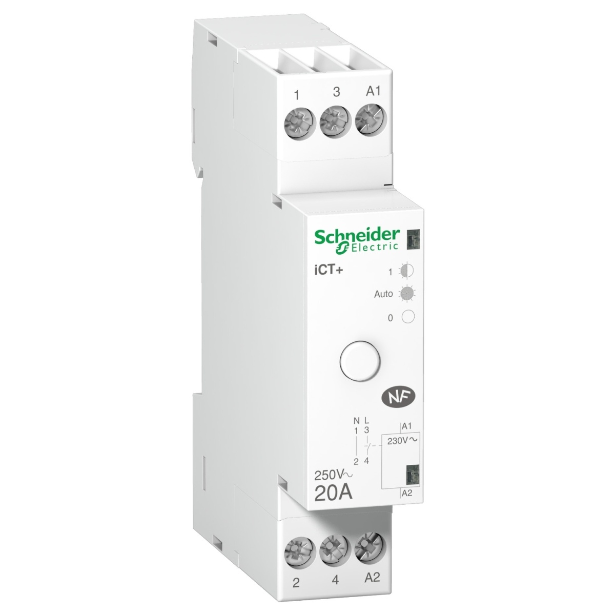 iCT - Contactor HC 20A 1P Uc 230VCA