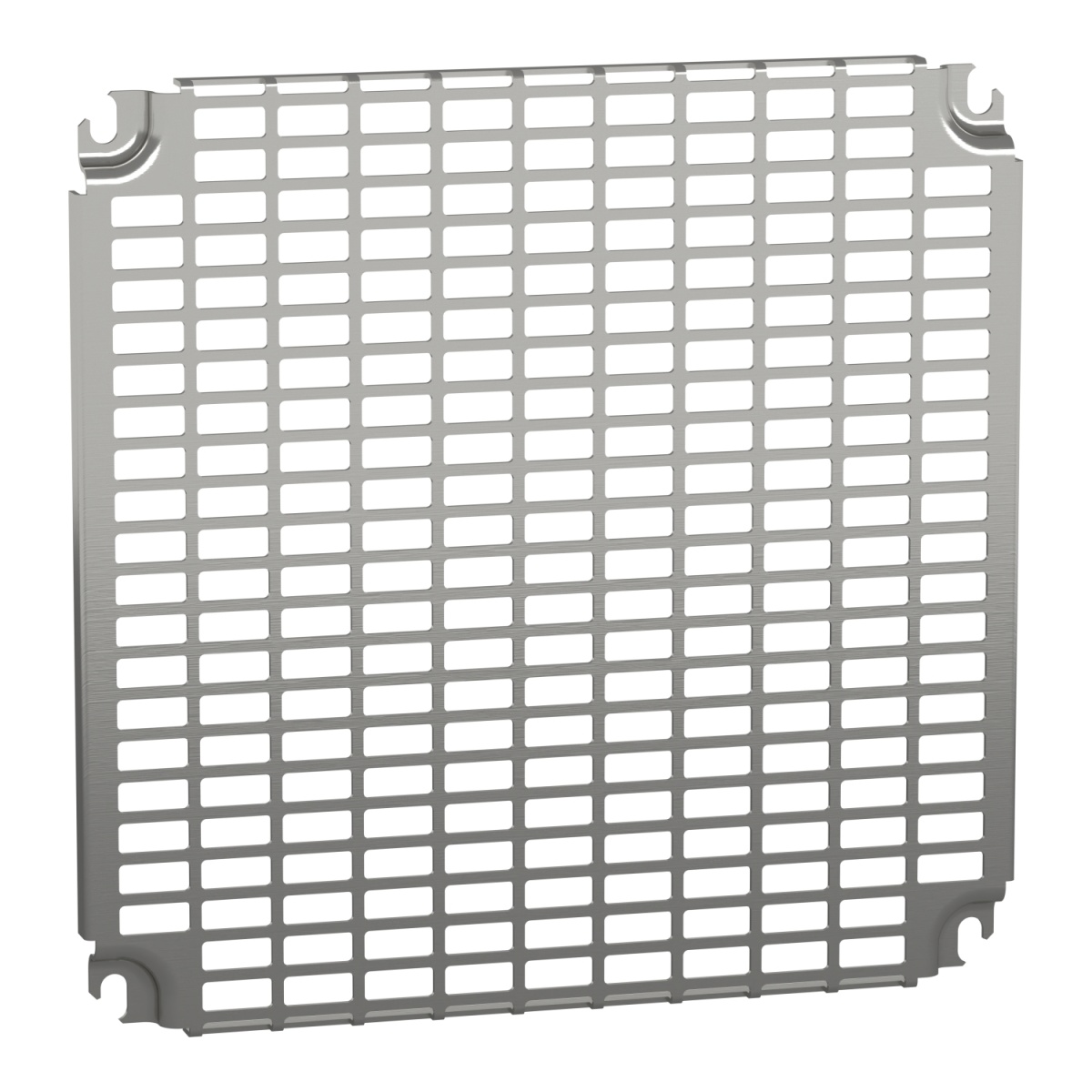 Monobloc perforated plates H400xW400mm with universal perforations 11x26mm