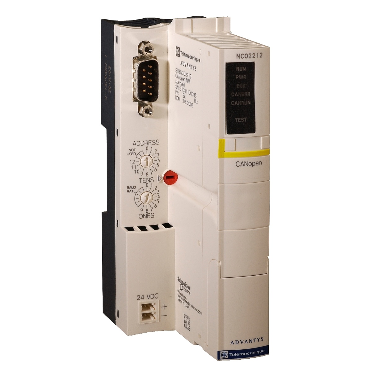 Módulo de interface de rede standard STB - CANopen bus - 1 Mbits