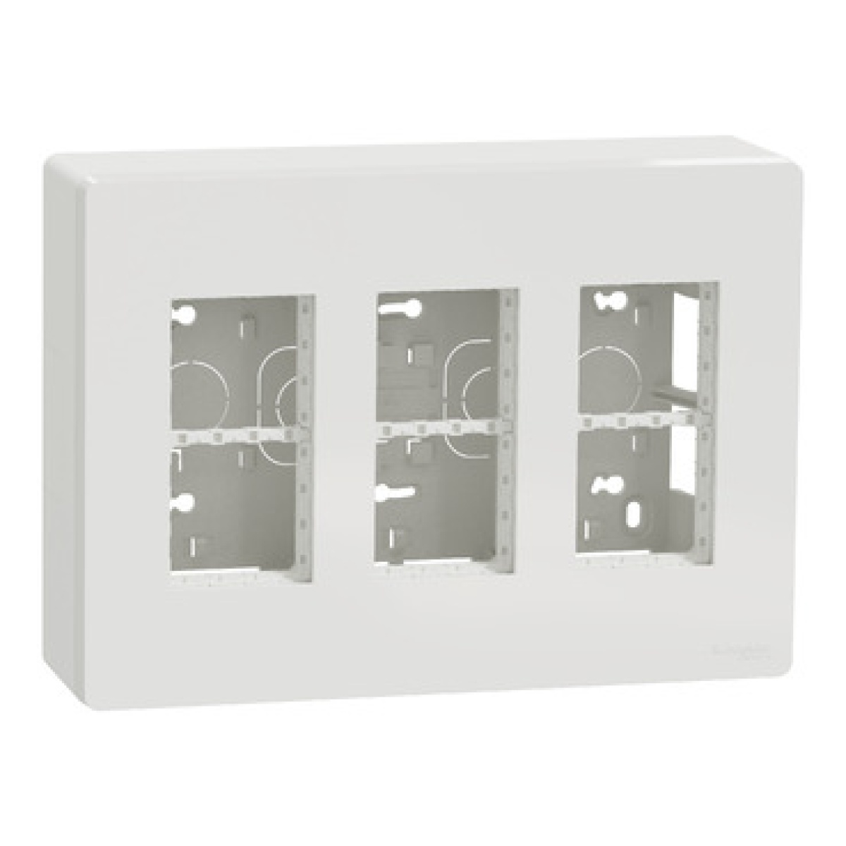 Nova Nova Unica system - Postos de trabalho - saliente - módulos 3 x 4 - Branco