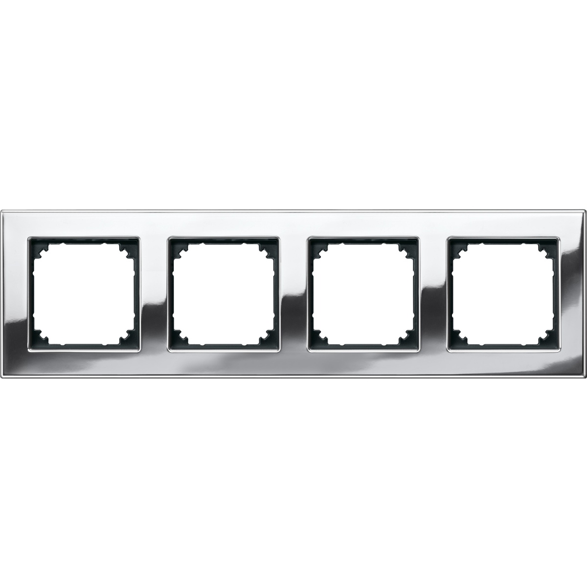 M-Plan - Quadro 4 Elementos Metal Cromado