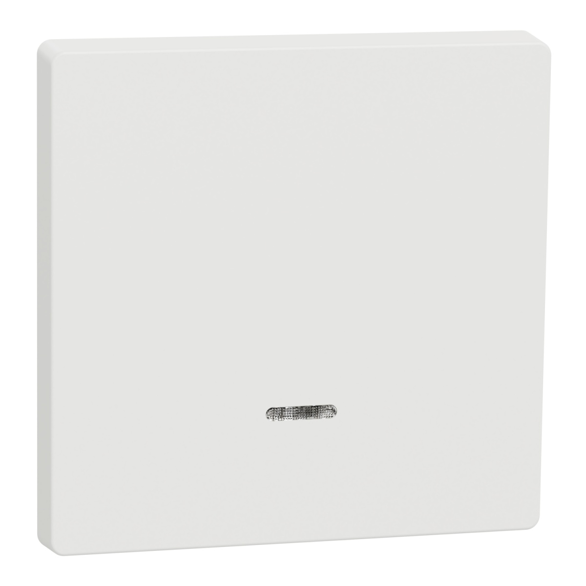 D-Life - Tecla simples com visor - Branco Mate