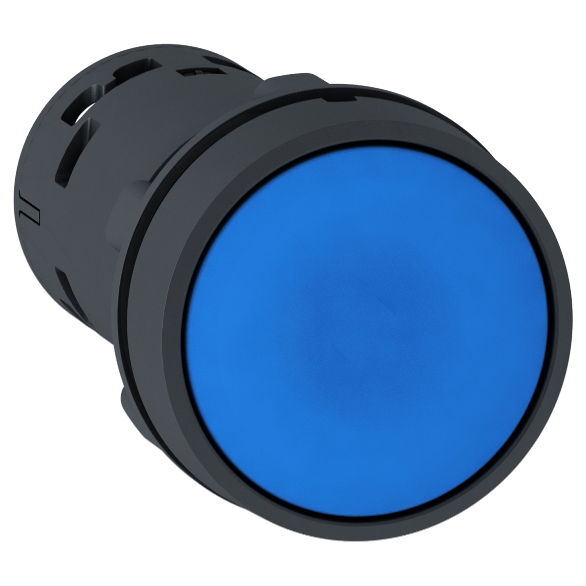 Pulsador rasante azul  no-nc