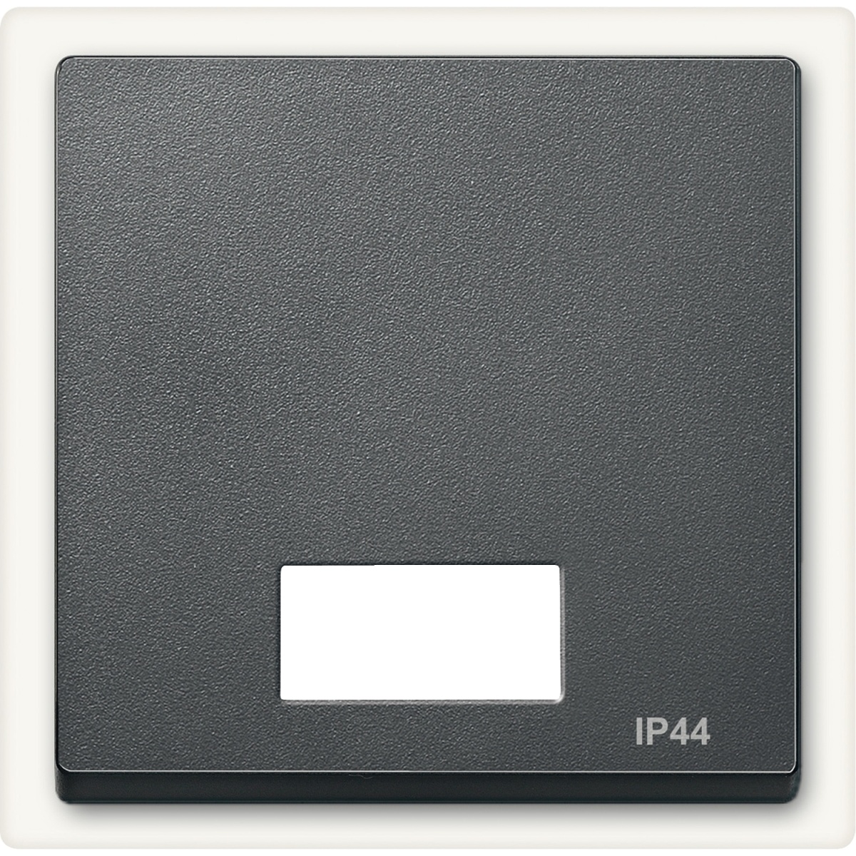 M-Elegance - Tecla simples com visor para símbolos - IP44 - Antracite