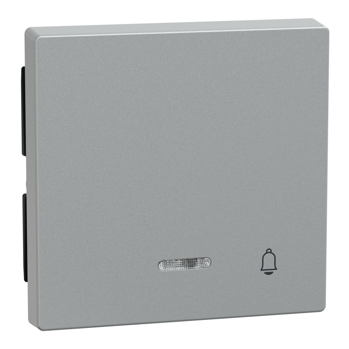 M-Elegance - Tecla simples "campainha" com visor - Alumínio