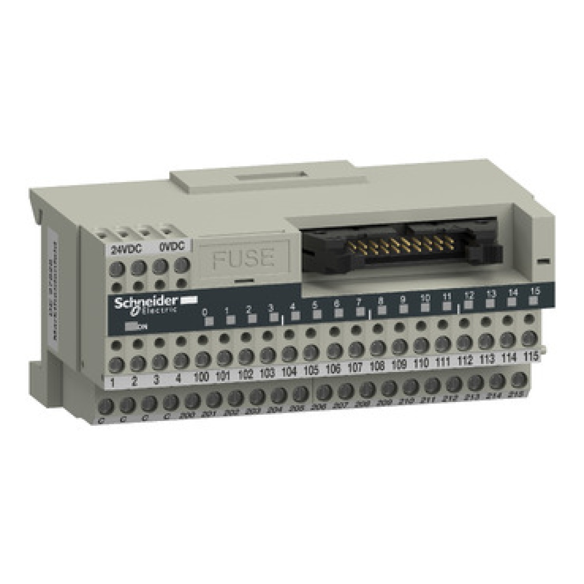 Base passiva ABE7  16 entradas ou saídas - Led