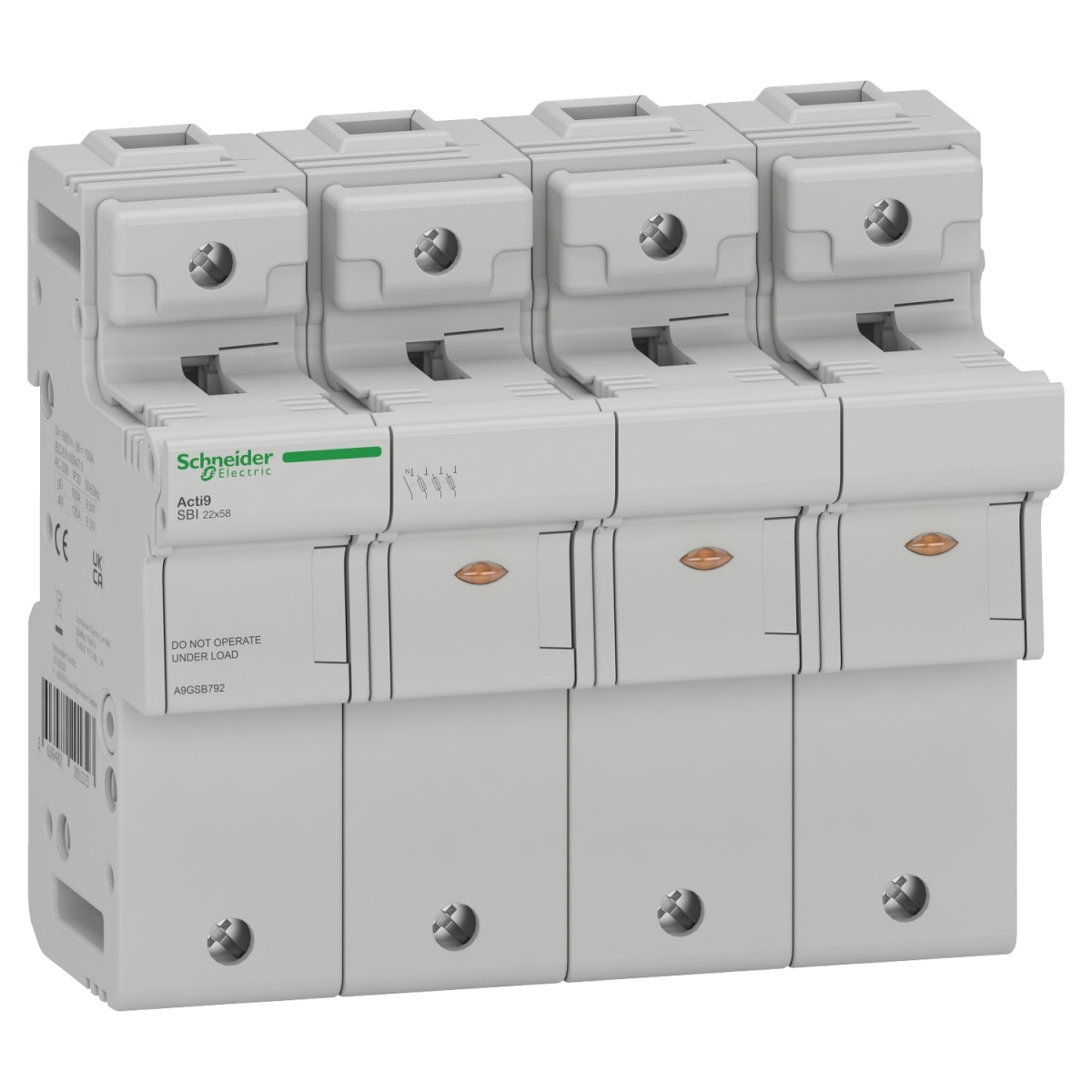 Porta Fusível  SBI - 3PN - 125A - 22 x 58mm