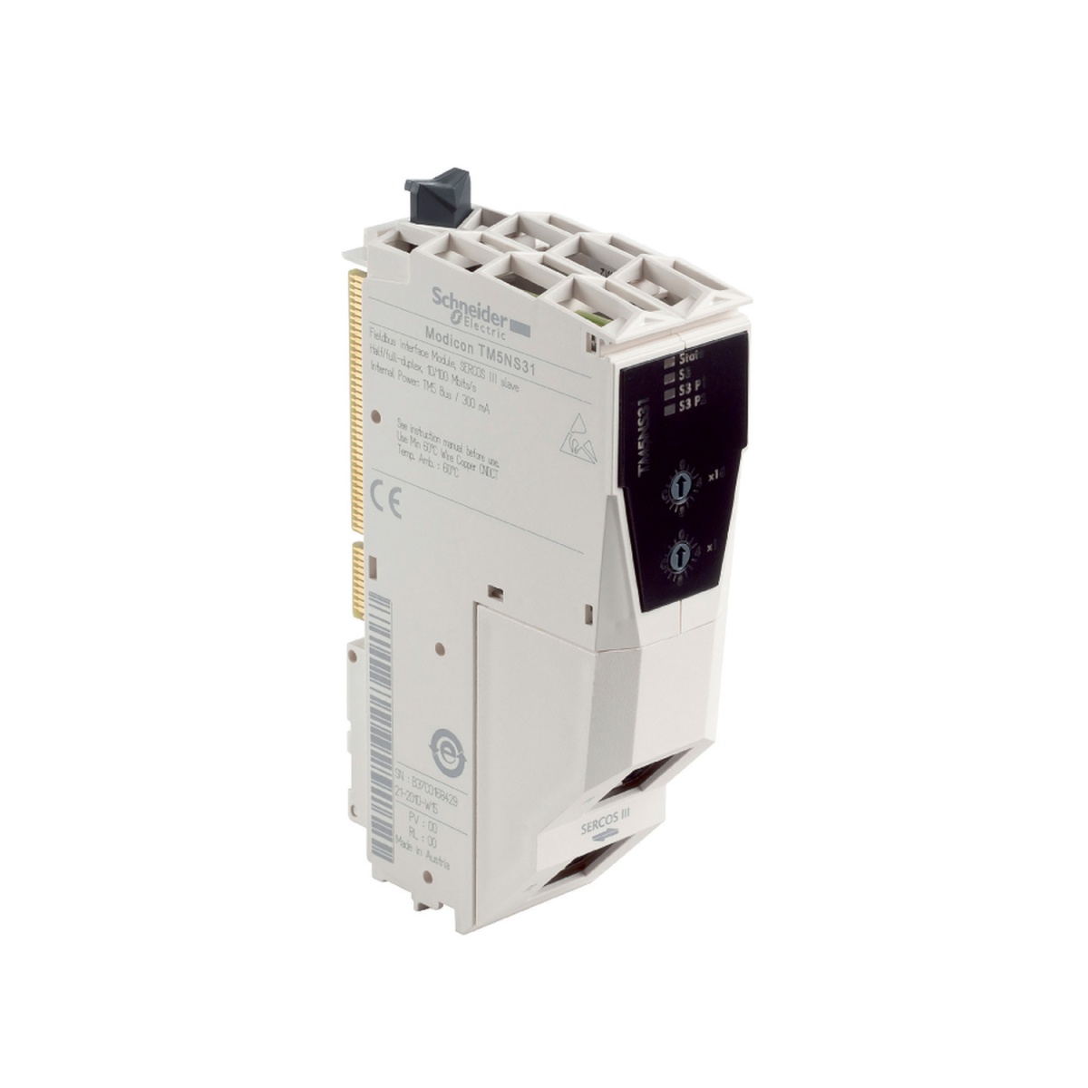 módulo de comunicação, Modicon TM5, interface de barramento de campo, Sercos 3
