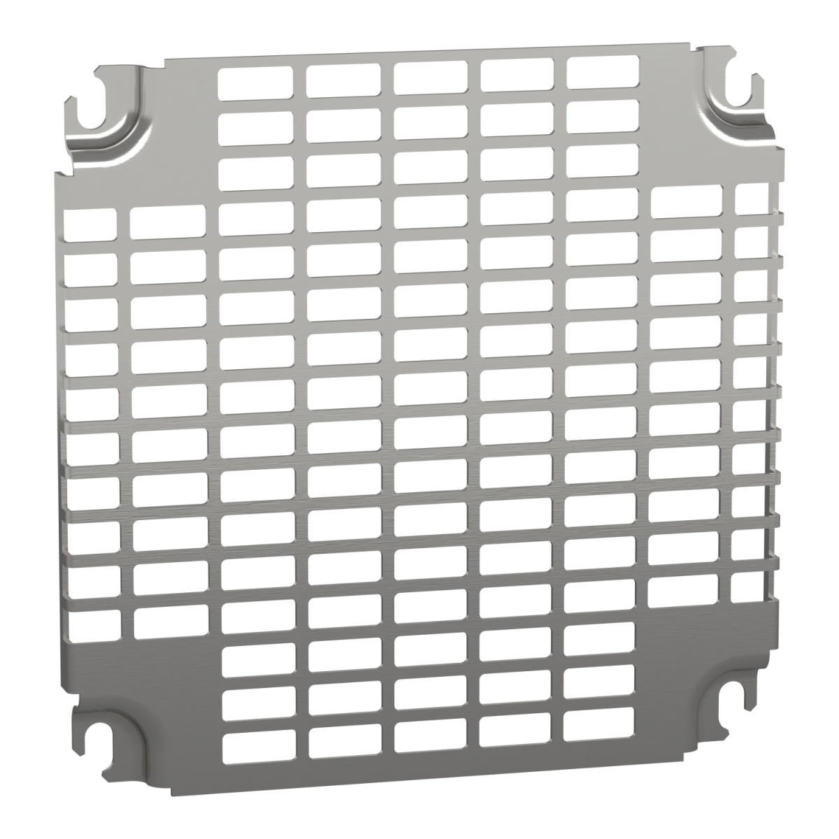 Monobloc perforated plates H300xW300mm with universal perforations 11x26mm