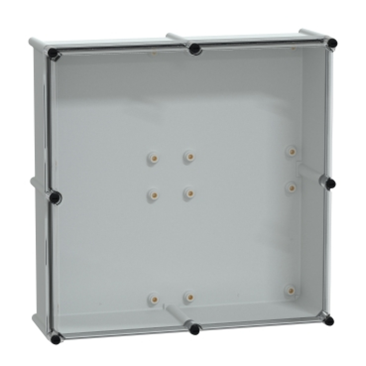 PLS box, polyester rear, transparent PC cover IP66 54x54x18cm
