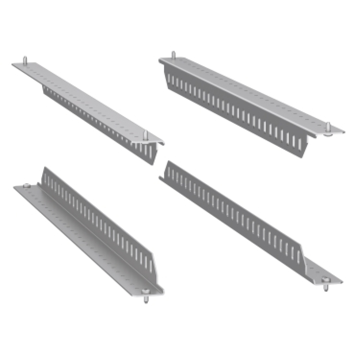 set of 4 Spacial SF support brackets for 19" fixed rack - 400kg load - 800 mm