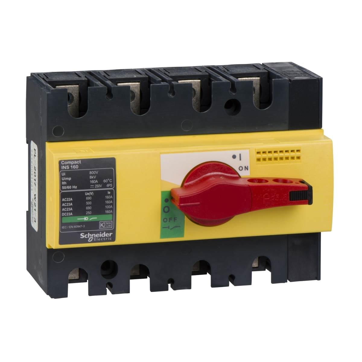 interruptor seccionador Interpact INS160 - 4 pólos - 160 A