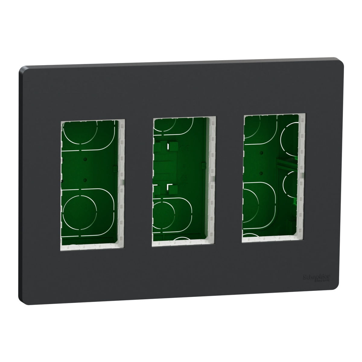 Nova Nova Unica system - Postos de trabalho - encastrar - módulos 3 x 4 - Antracite