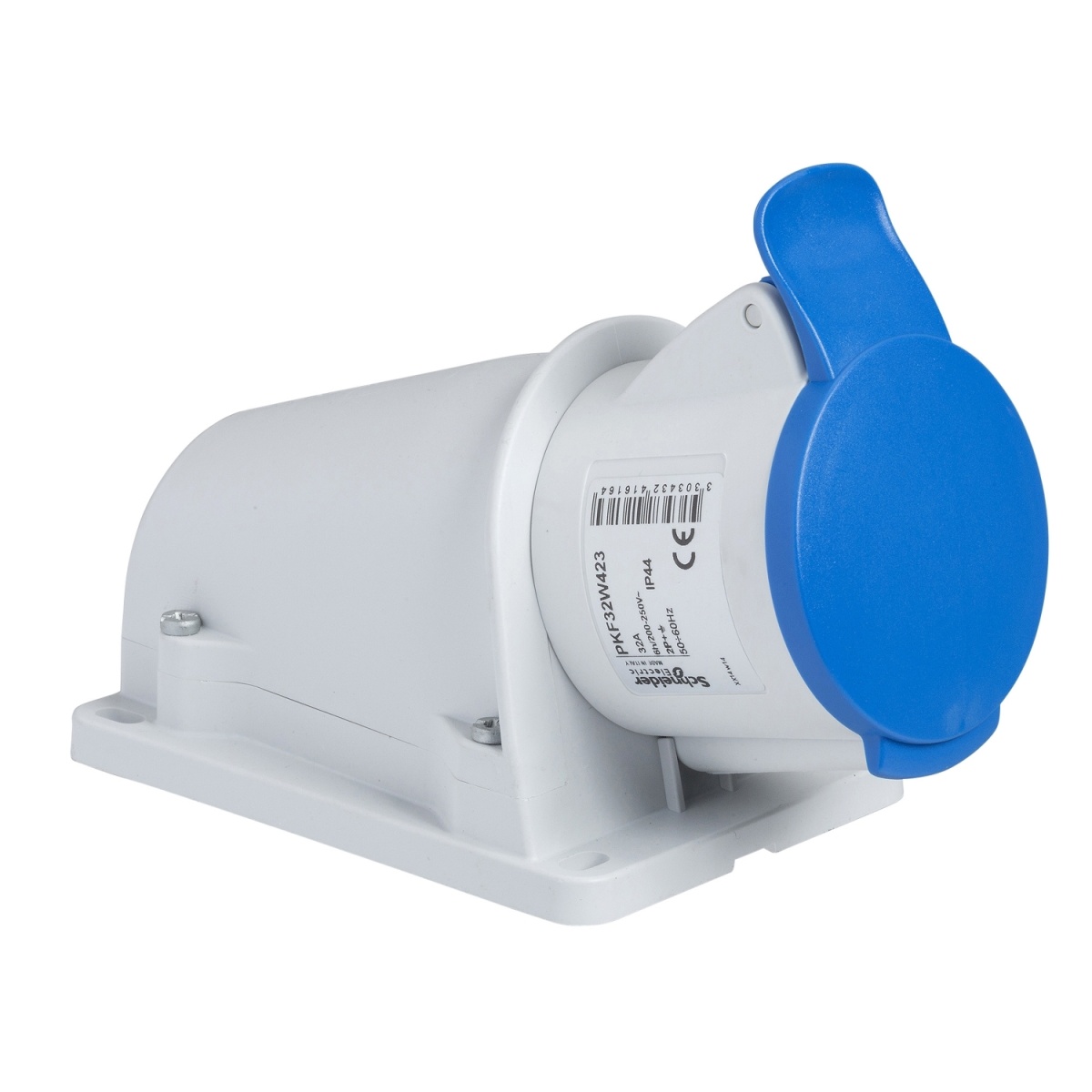 PratiKa socket - screw - angled - 32A - 3P  E - 200...250 V AC - wall