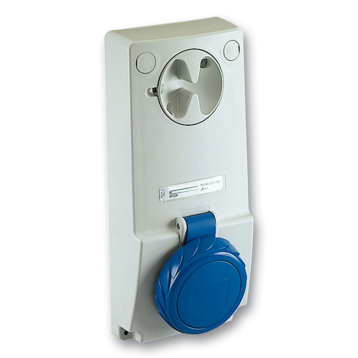 Unika interlocked socket - 16 A - 3P  E - 200...250 V AC - IP65 - panel