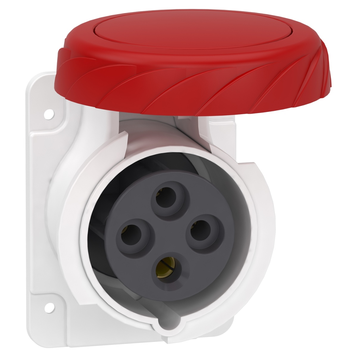 PratiKa socket - screw - straight - 16A - 3P  E - 380...415 V AC - panel