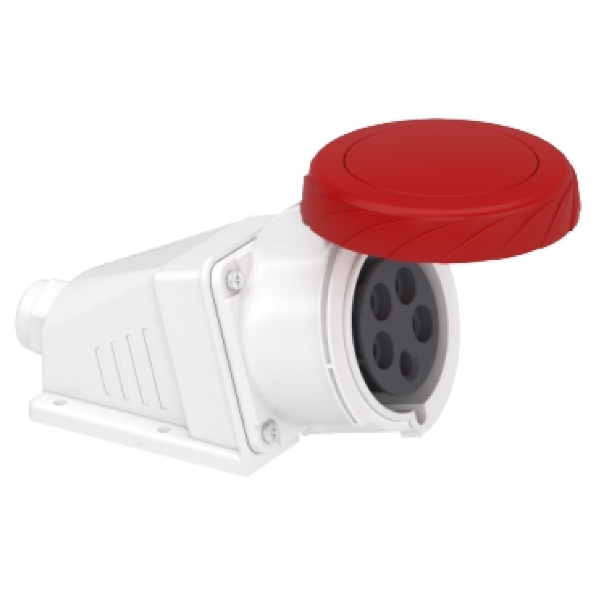PratiKa socket - screw - angled - 32A - 3P  N  E - 380...415 V AC - wall