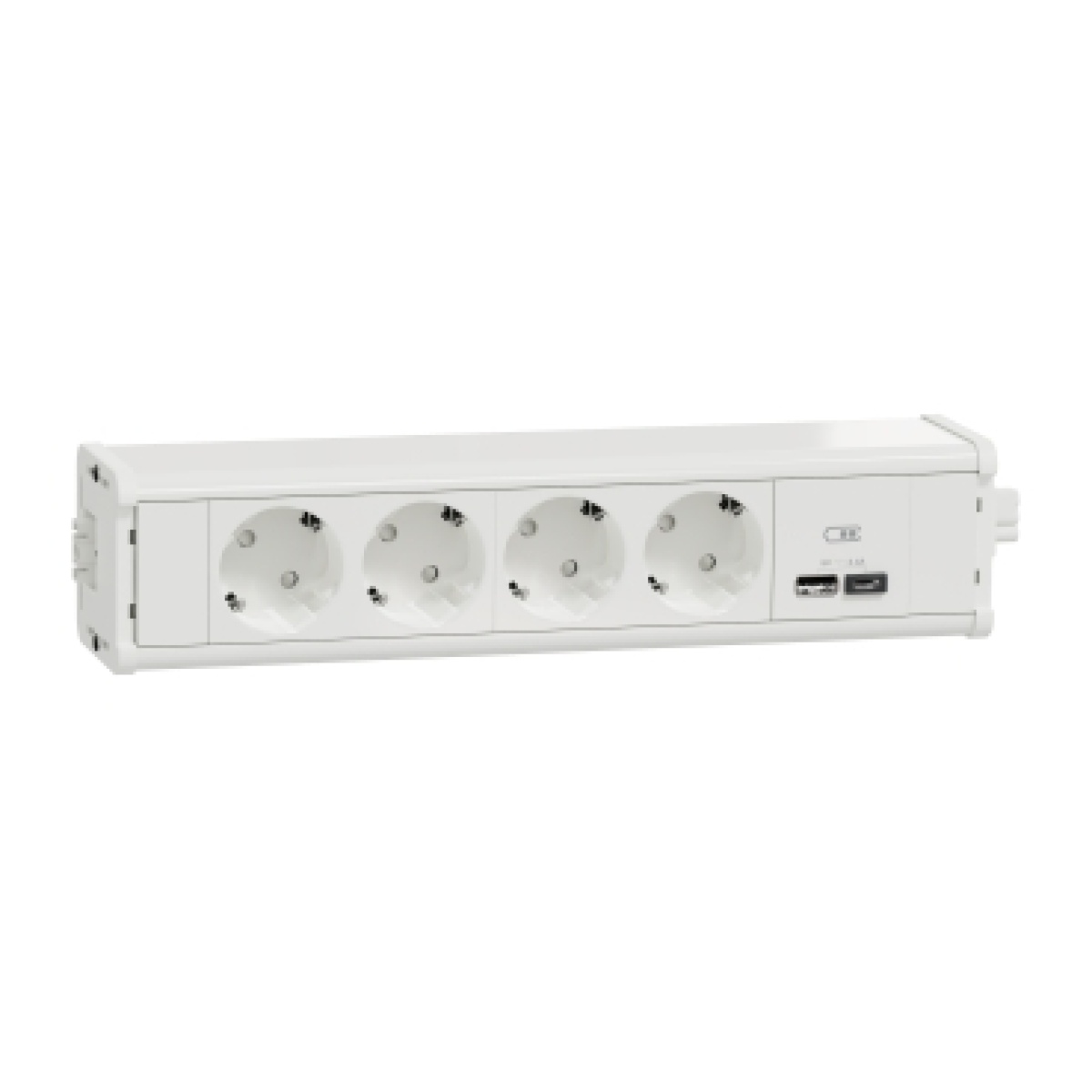 Nova Unica system - Módulos 4 2PT  USB A e C Branco