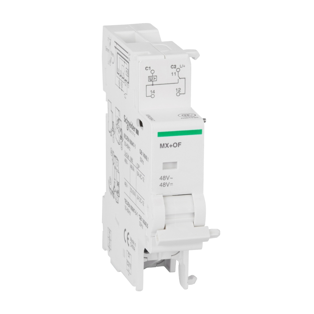 BOBINA DE DESLIGAMENTO COM CONTATO AUXILIAR MXOF PARA C120 48VCA-48VCC