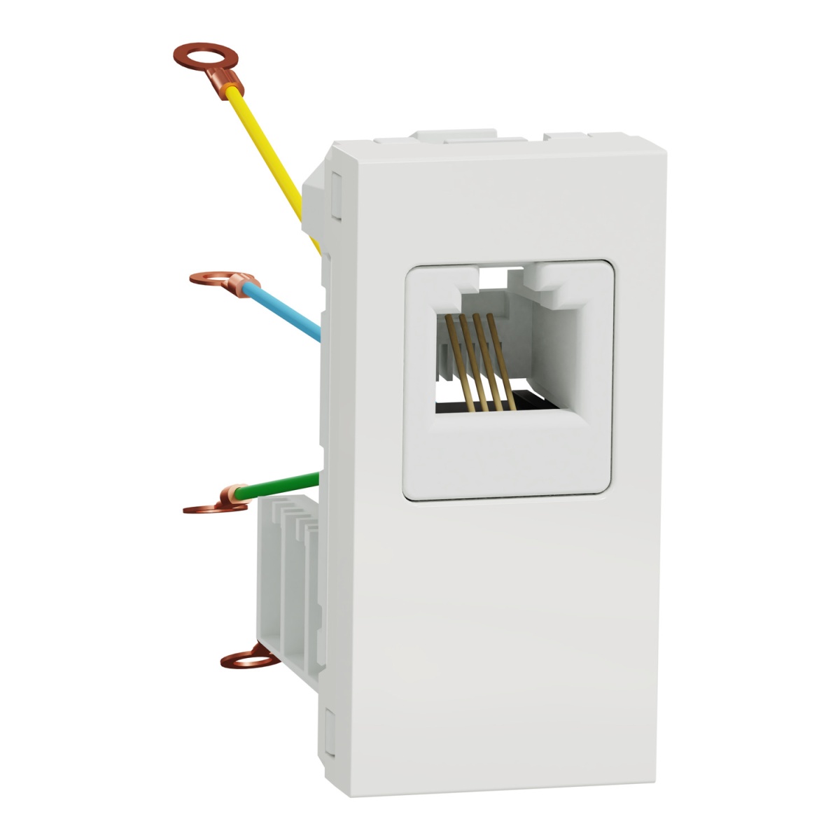 Nova Unica - Tomada telefone RJ12 1 mód. - Branco
