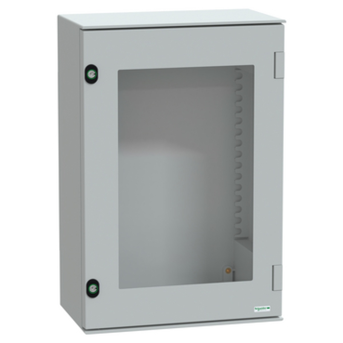 wall-mounting enclosure polyester monobloc IP66 H647xW436xD250mm glazed door