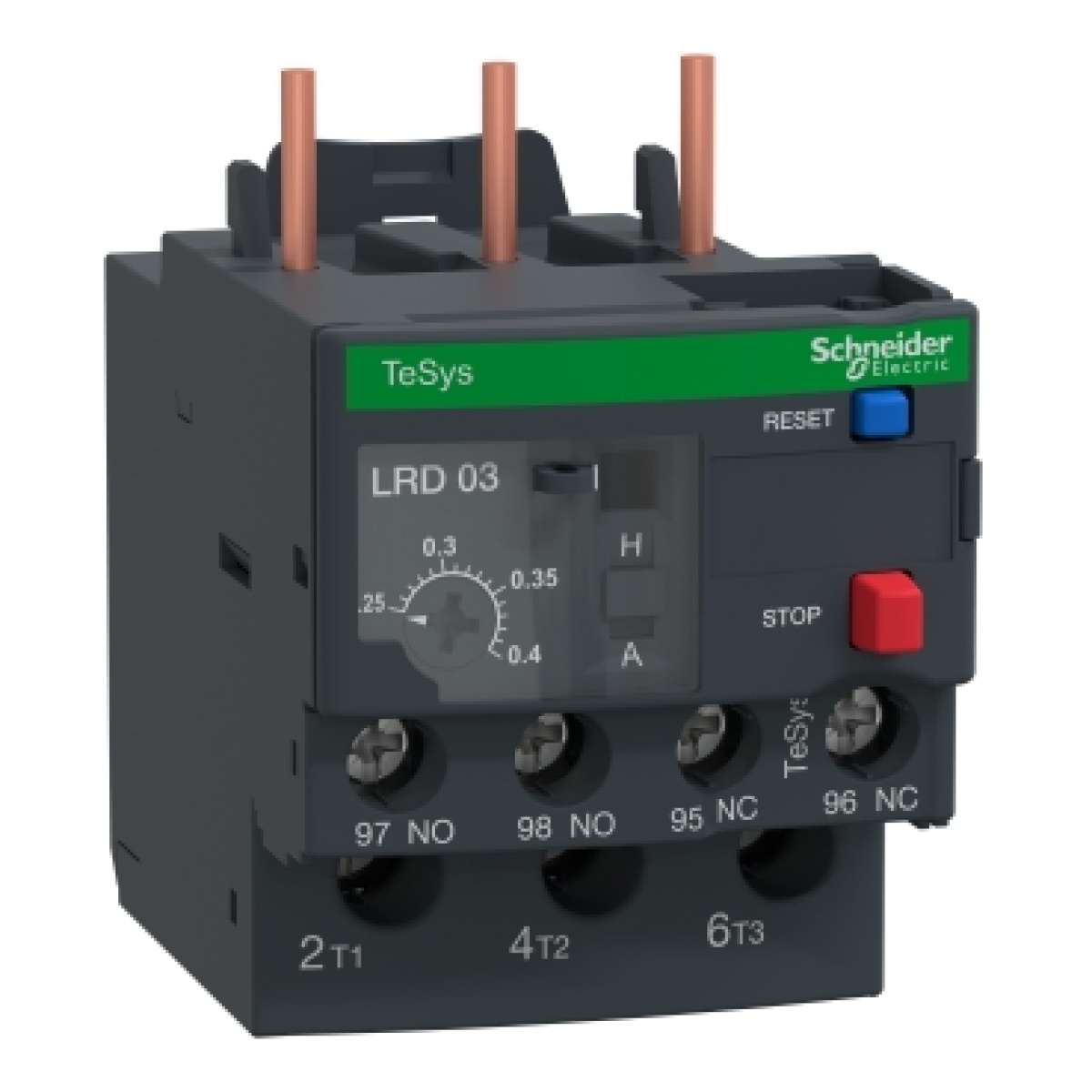 Relé de proteção térmico Tesys LRD - 0.25...0.4 A - classe 10A