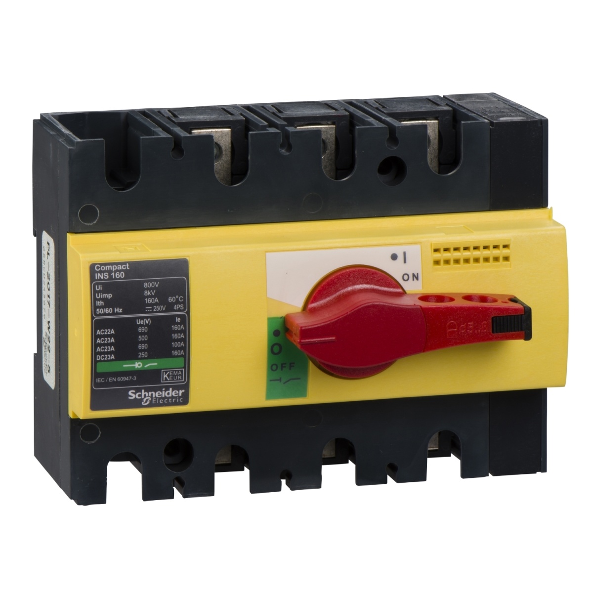 interruptor seccionador Interpact INS160 - 3 pólos - 160 A