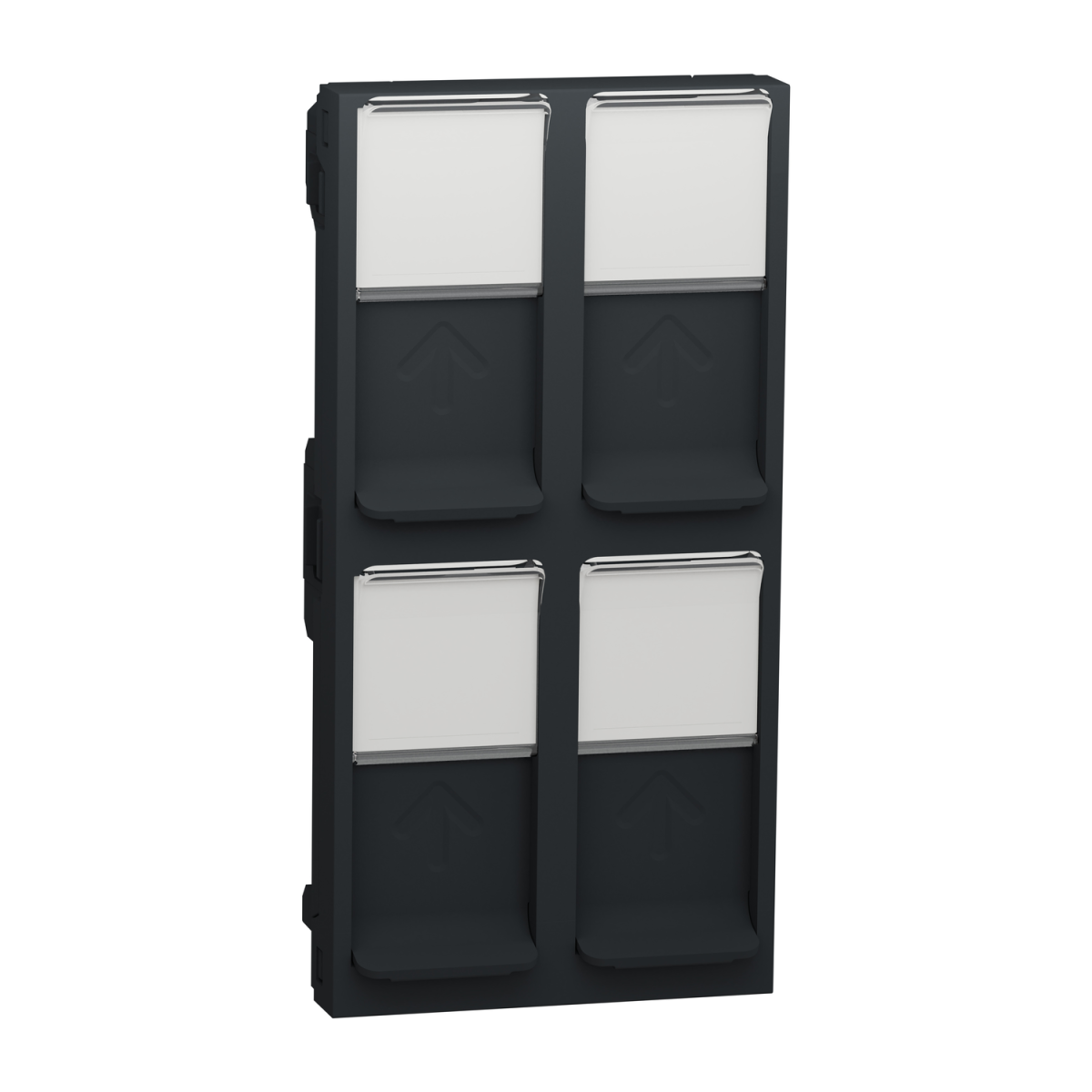 Nova Unica  - Centro tomada quadr RJ45 Keystone Antracite