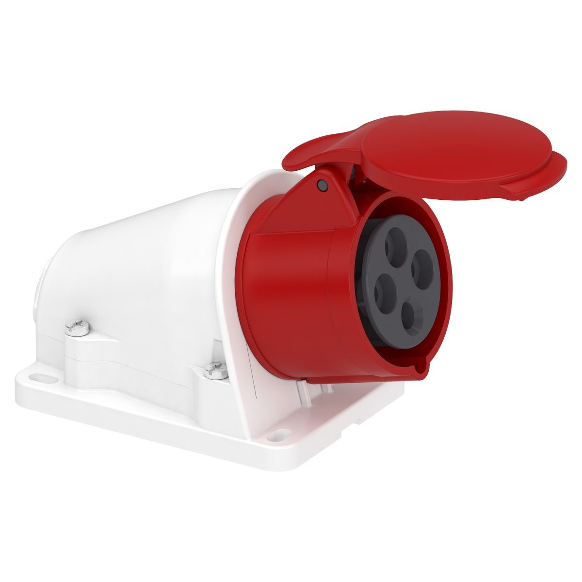 PratiKa socket - fast - angled - 16A - 3P  E - 380...415 V AC - wall