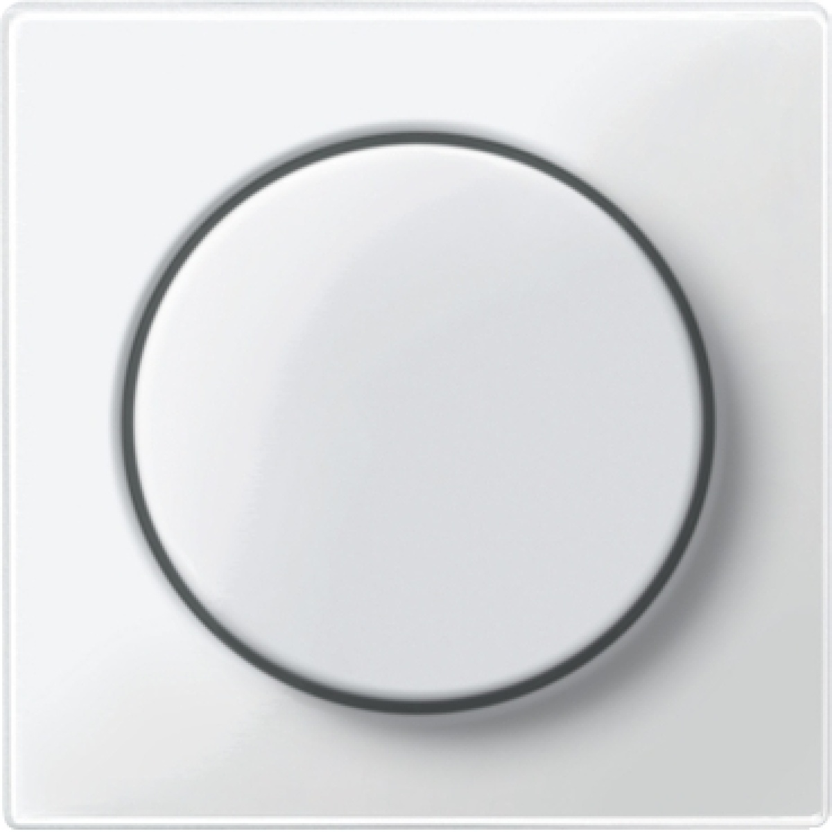 M-Elegance - Centro rotativo para regulador de luz - Branco brilhante