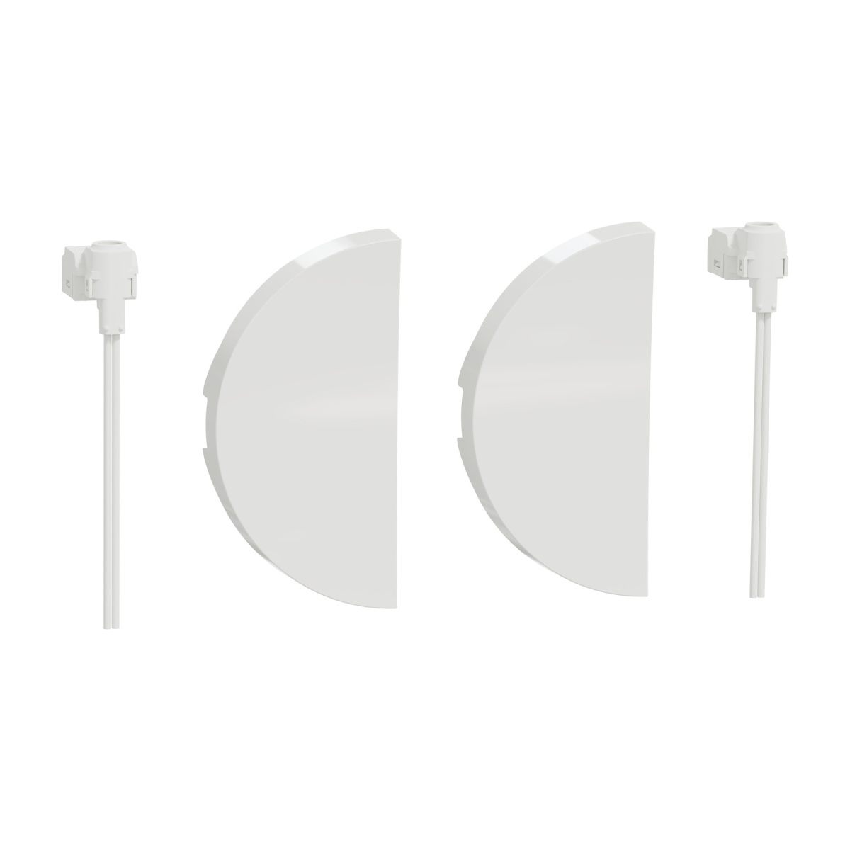 Odace - Tecla dupla cLED - Branco
